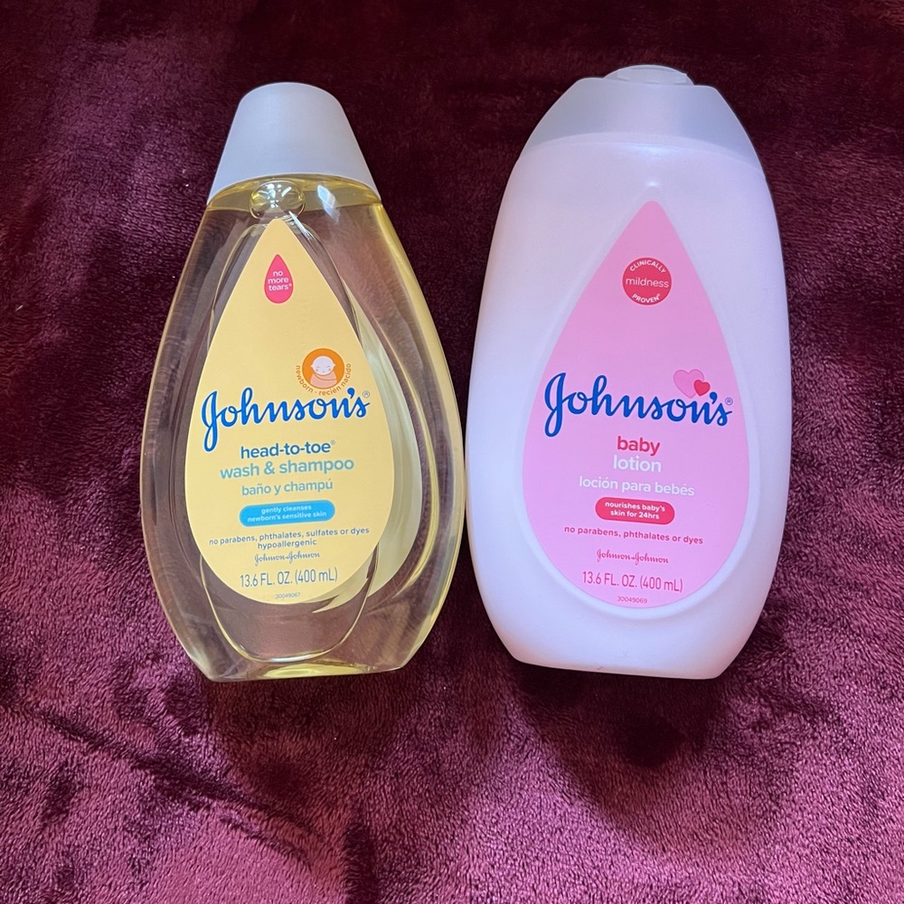 Johnson and Johnson lotion and wash